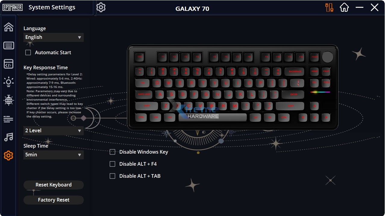 EPOMAKER Galaxy70 software 9 18571