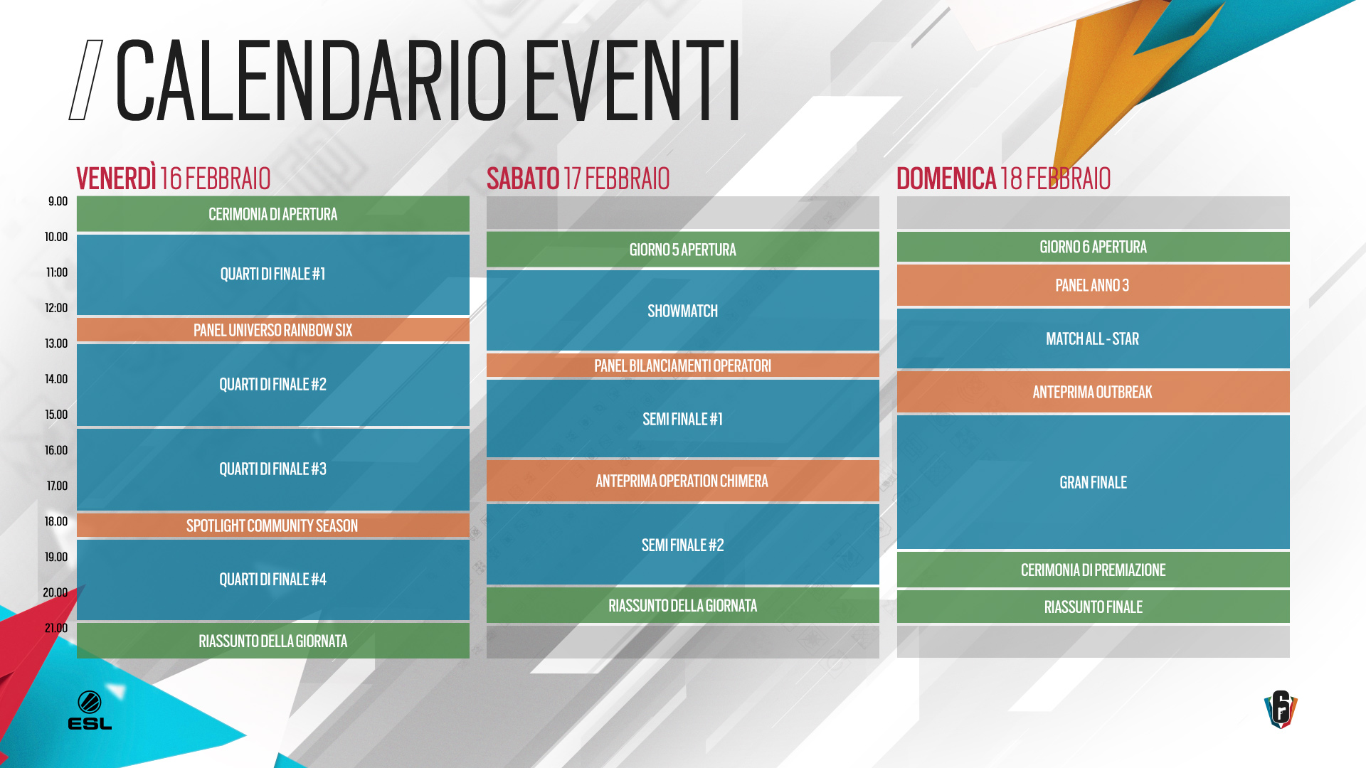 RB6 GFX Schedule